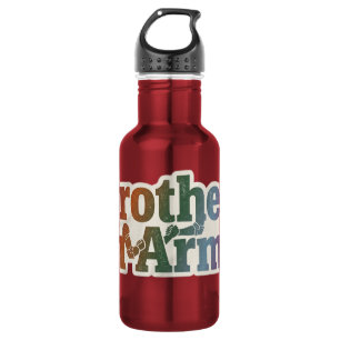 Botella De Agua Hermanos en Armas - Camiseta de Hermandad