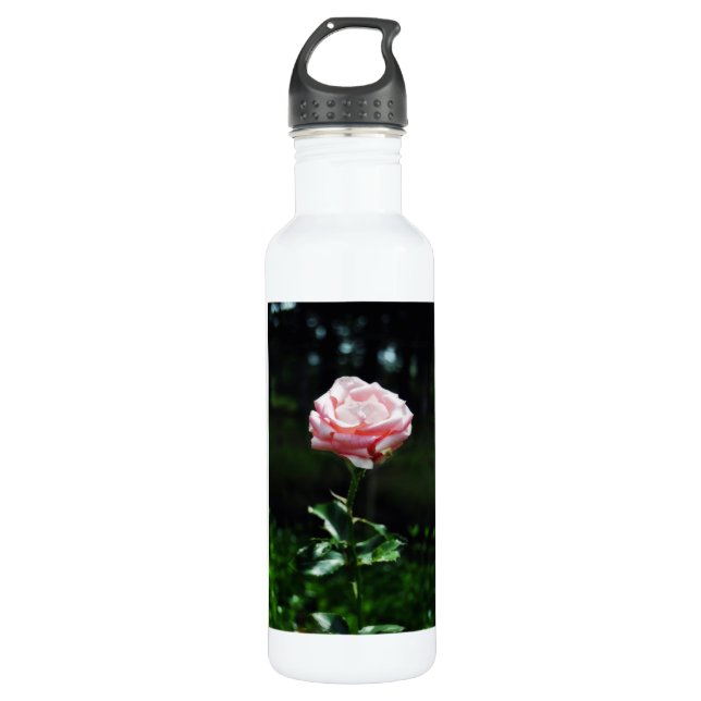 Botella De Agua Hermosa rosa rosa (Anverso)