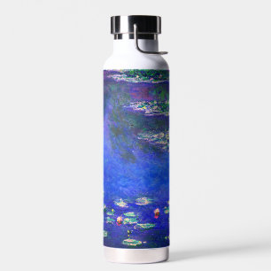 Botella De Agua Hermosas Lirios de Agua Antiguos por Claude Monet