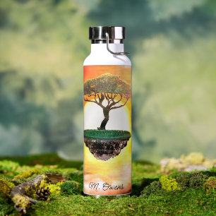Botella De Agua Hermoso árbol africano de acacia