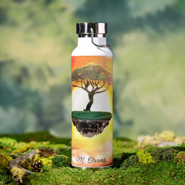 Botella De Agua Hermoso árbol africano de acacia (Exterior)