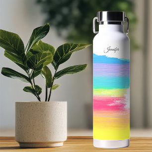 Botella De Agua Hermoso arcoiris personalizado
