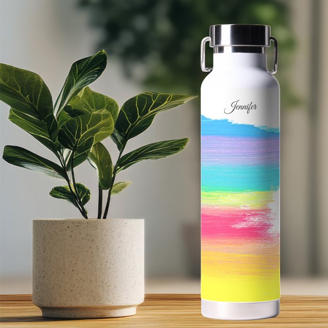 Botella De Agua Hermoso arcoiris personalizado (Subido por el creador)