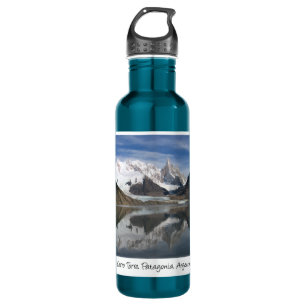 Botella De Agua Hermoso Cerro Torre, Patagonia, vista de la montañ