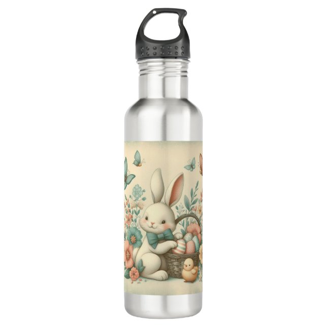 Botella De Agua Hermoso de Pascua y pollo (Anverso)