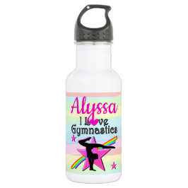 BOTELLA DE AGUA HERMOSO ME ENCANTA EL DISEÑO DE GIMNASTICAS