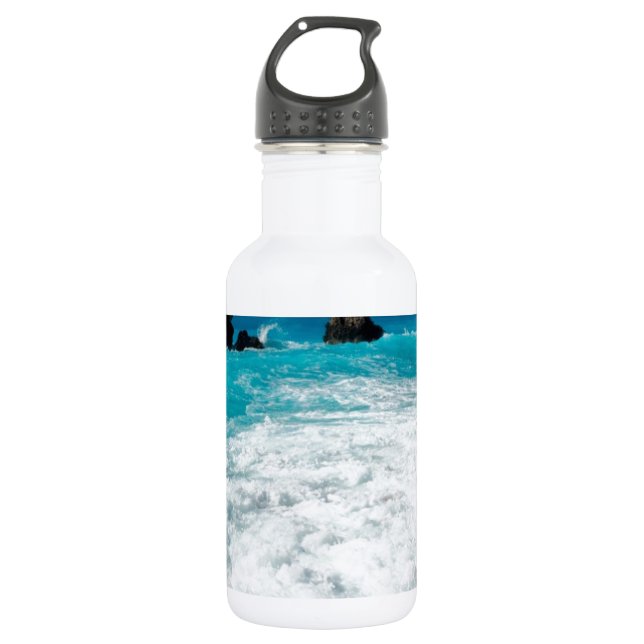 Botella De Agua Hermoso navegante acuático Aloha Boda hawaiano (Anverso)
