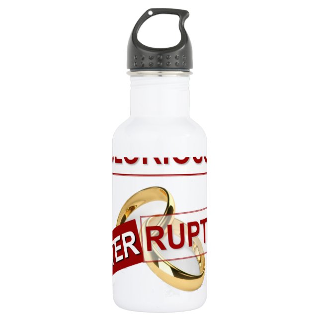 Botella De Agua Hermoso personalizable de diseño de arte moderno (Anverso)