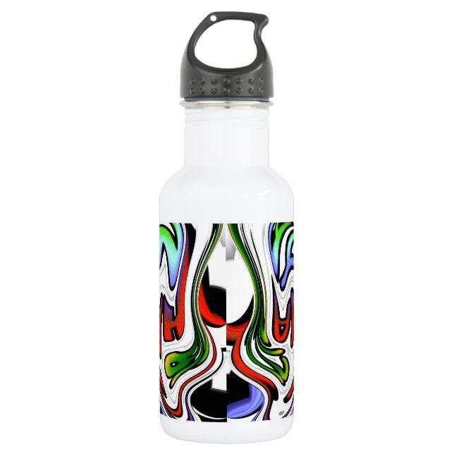 Botella De Agua Hermoso personalizable de diseño de arte moderno (Anverso)