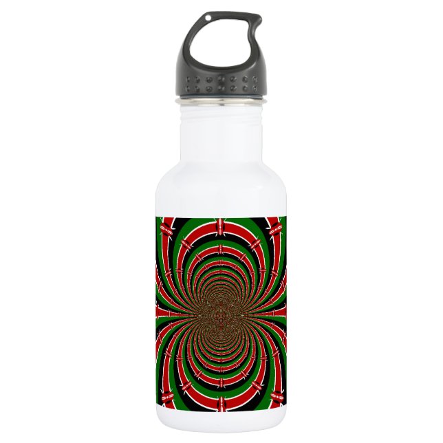 Botella De Agua Hermoso personalizable de diseño de arte moderno (Anverso)