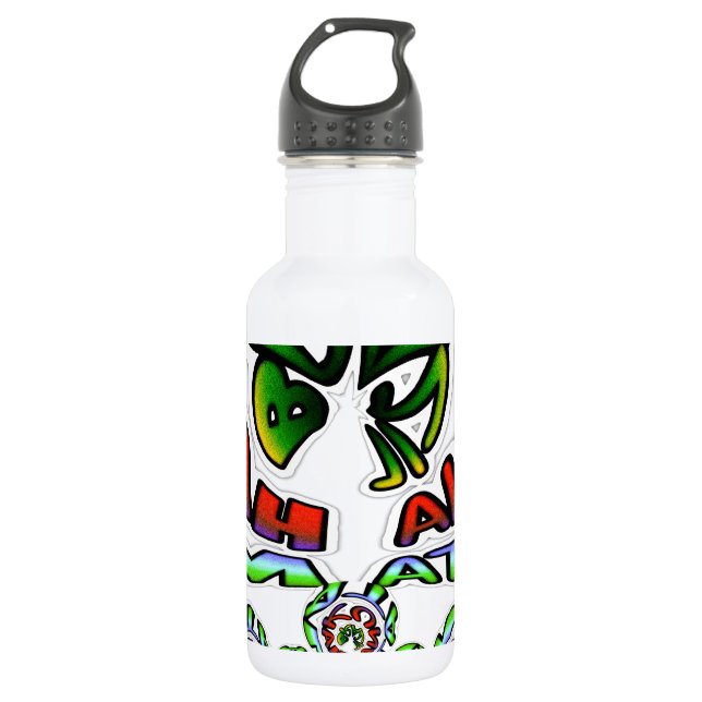 Botella De Agua Hermoso personalizable de diseño de arte moderno (Anverso)
