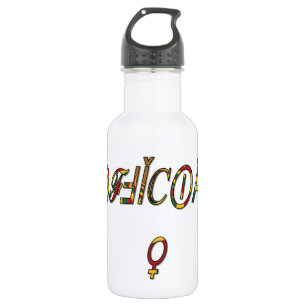 Botella De Agua Hermoso personalizable de diseño de arte moderno