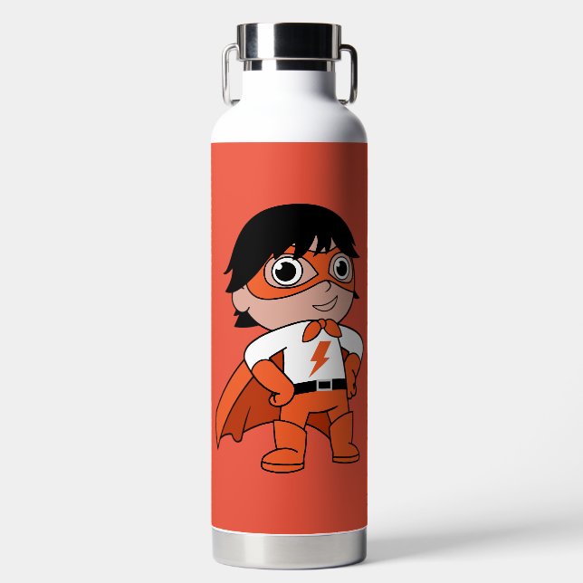 Botella De Agua Héroe de acción de Super Boy (Delantero)