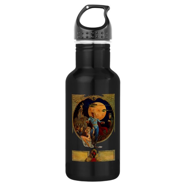 Botella De Agua Héroe de Ciencia Ficción (Anverso)