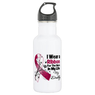 Botella De Agua Héroe del papá en mi cáncer del cuello de la