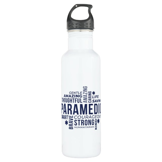Botella De Agua Héroe paramédico (Anverso)
