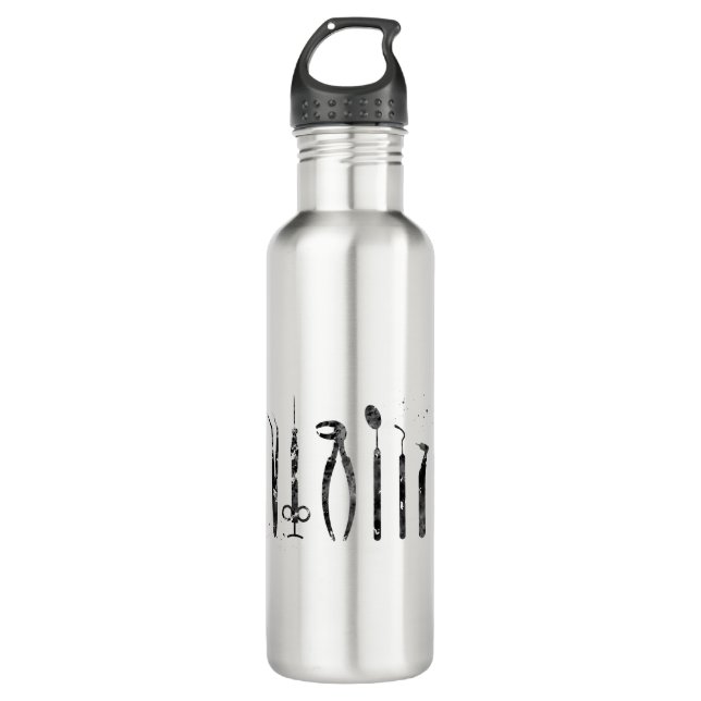 Botella De Agua Herramientas de dentista (Anverso)