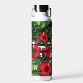 Botella De Agua Hibiscus and Palms
