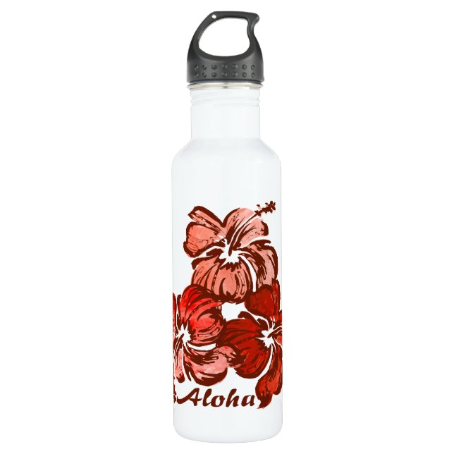 Botella De Agua Hibiscus Tropical (Anverso)