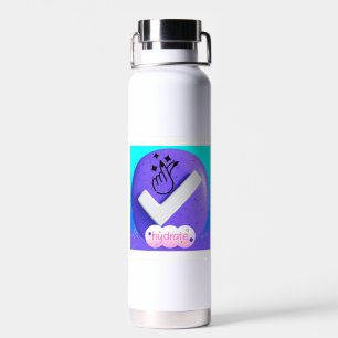 Botella de agua hidratada