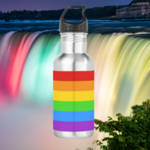 Botella De Agua Hidrato del Orgullo: Bandera del Arcoiris