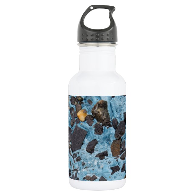 Botella De Agua Hielo Glacial con una Pizca de Oro - Glaciar (Anverso)