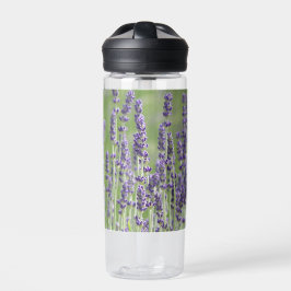 Botella De Agua Hierba Floral de Lavanda Púrpura