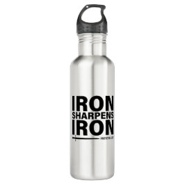 Botella De Agua Hierro Sharpens Hierro - Proverbios 27:17