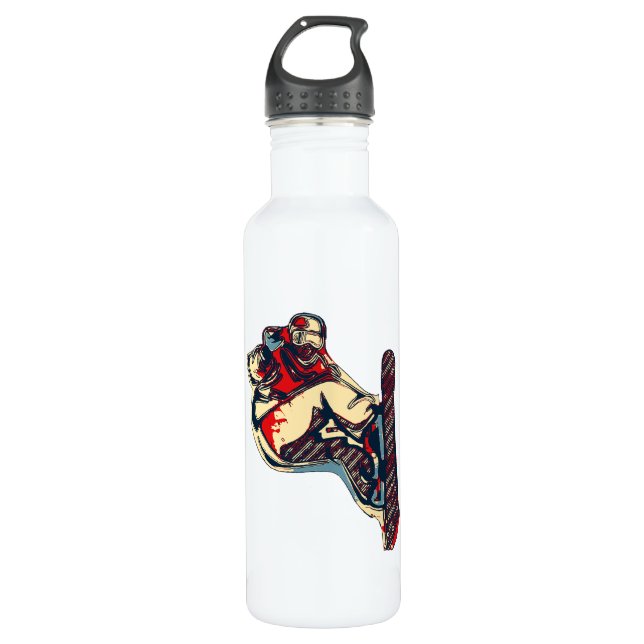 Botella De Agua High Flyer- Snowboard Fool (Anverso)