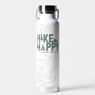 Botella De Agua Hike Happy Camper Hiker Senking Family personaliza