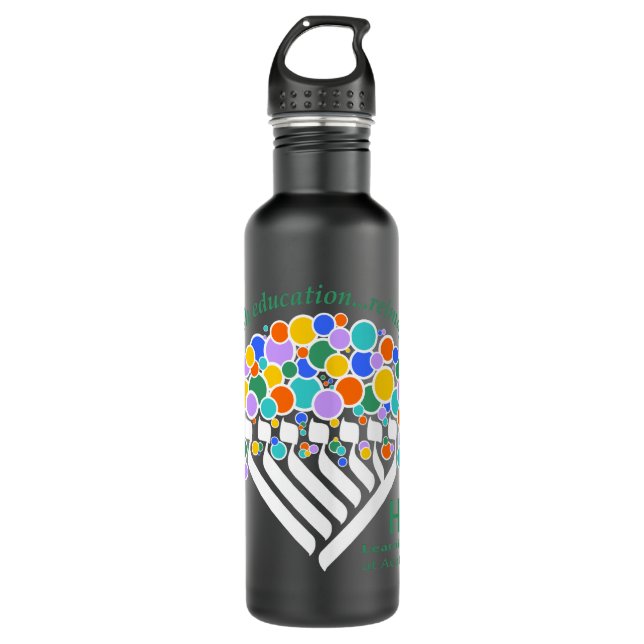 Botella De Agua Hineni Learning Center Water Bottle - Matte Black (Anverso)