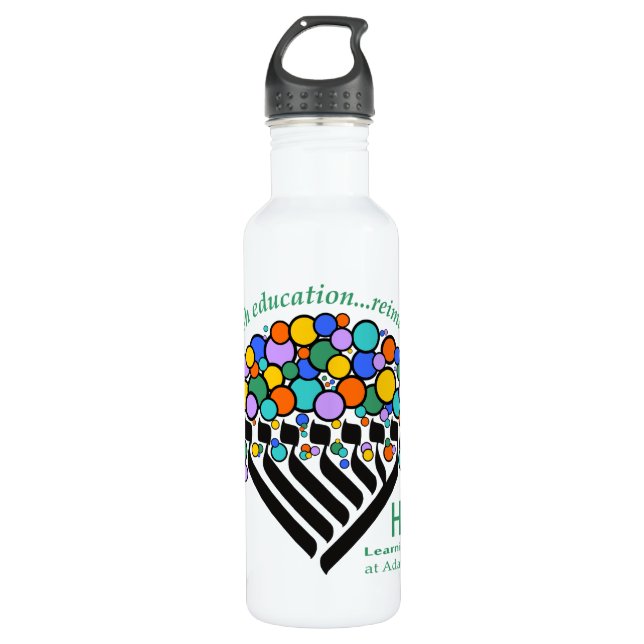 Botella De Agua Hineni Learning Center Water Bottle - White (Anverso)