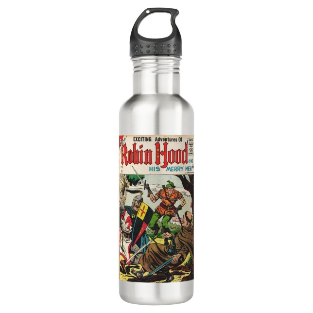Botella De Agua Historietas retro Robin Hood (Anverso)