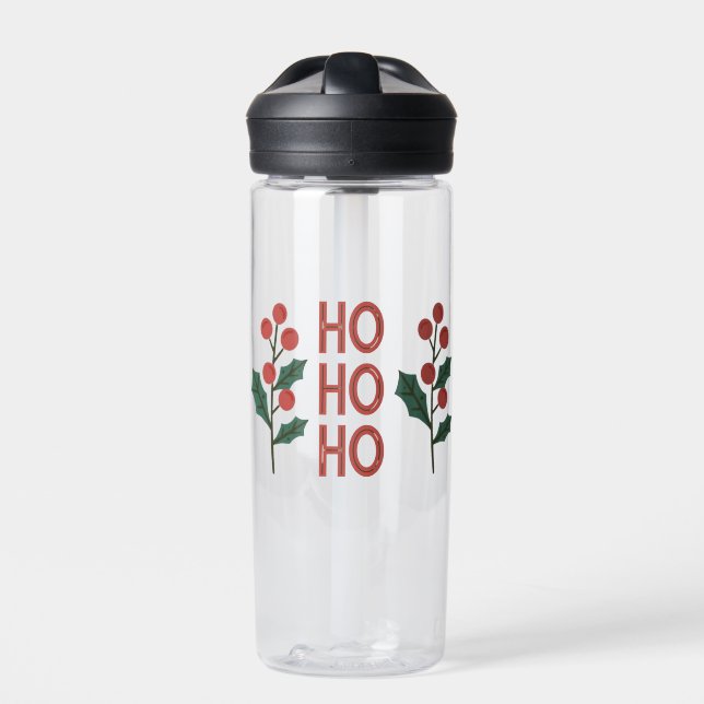 Botella De Agua "Ho Ho Ho Ho Ho: ¡Difundiendo Jolly Vibes toda la  (Delante)