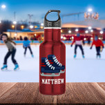 Botella De Agua Hockey sobre hielo Niños personalizados Agua de ac<br><div class="desc">Diseño personalizado para deportistas y aficionados al deporte.</div>