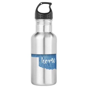 Botella De Agua Hogar de Oklahoma Veta de Madera