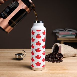 Botella De Agua Hoja de arce canadiense