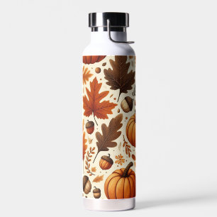 Botella De Agua hojas/calabazas/bellotas clásicas Otoño