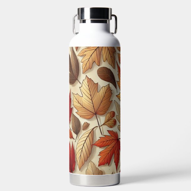 Botella De Agua hojas clásicas de otoño (Delantero)