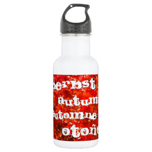 Botella De Agua Hojas de otoño