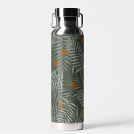 Botella De Agua Hojas de palma y Naranjas