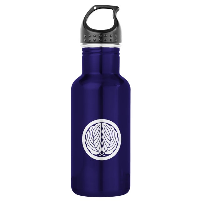 Botella De Agua Hojas de roble abrazando en círculo (Anverso)