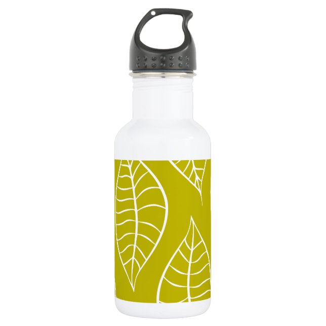 Botella De Agua Hojas en Ctron (Anverso)