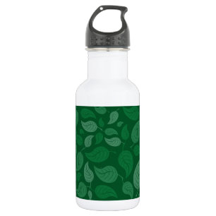 Botella De Agua Hojas verdes