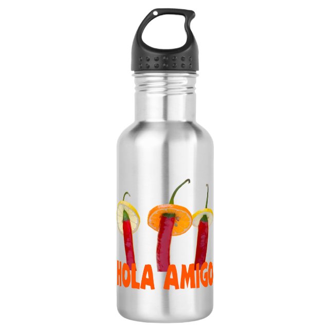 Botella De Agua Hola Amigo (Anverso)
