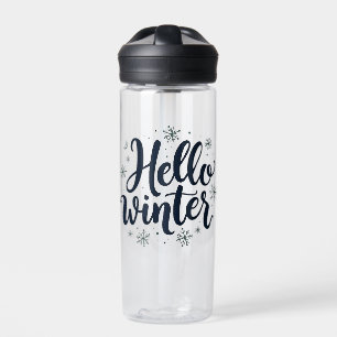 Botella De Agua Hola Navidades de invierno Temporada de Invierno d