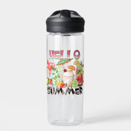 Botella De Agua Hola Summer Tropical Drinks Mug - Vibe Refrescante