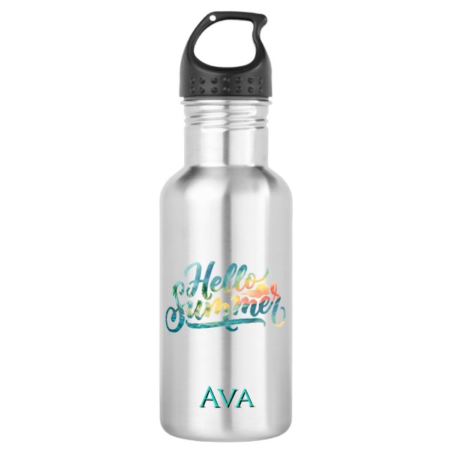 Botella De Agua Hola Verano (Anverso)