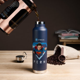 Botella De Agua Hombre de acero en vuelo