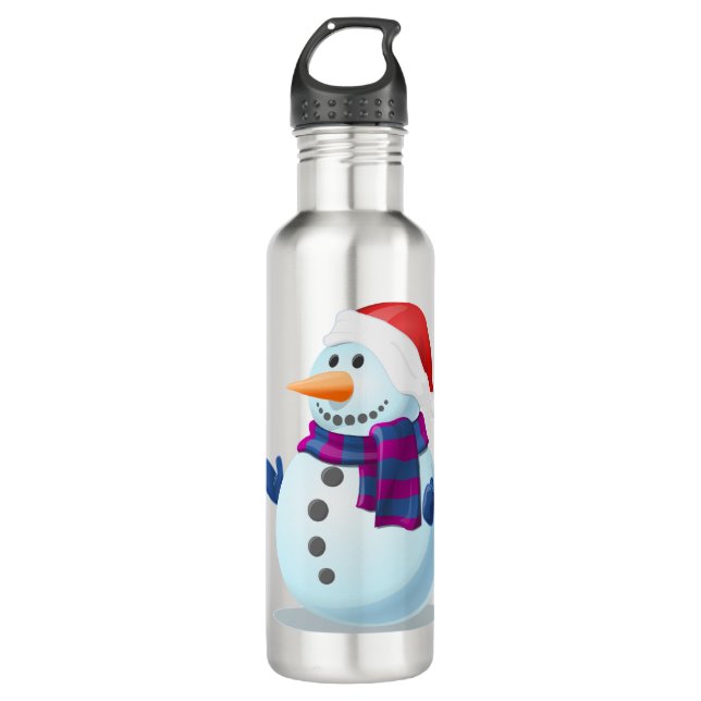 Botella De Agua hombre de nieve (Anverso)